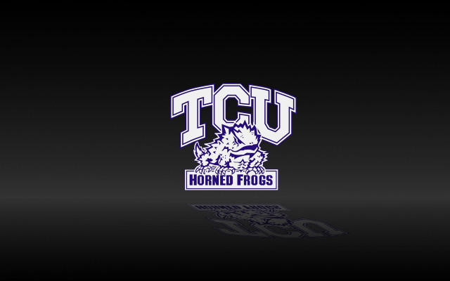 Black background tcu logo horse free wallpaper for desktop - medium preview image