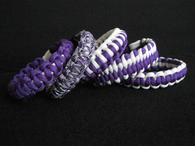 Purple white paracordings black background free wallpaper for desktop - medium preview image