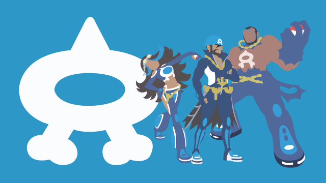 Group people blue background white free wallpaper for desktop - medium preview image