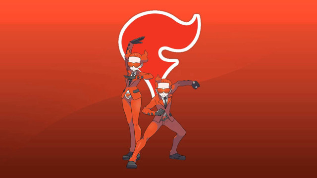 Cartoon characters red background couple free wallpaper for desktop - medium preview image