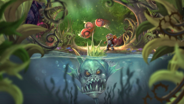 Swamp creature fish mouth man free wallpaper for desktop - medium preview image