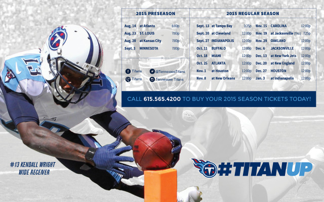 Football player catching ball titans free wallpaper for desktop - medium preview image