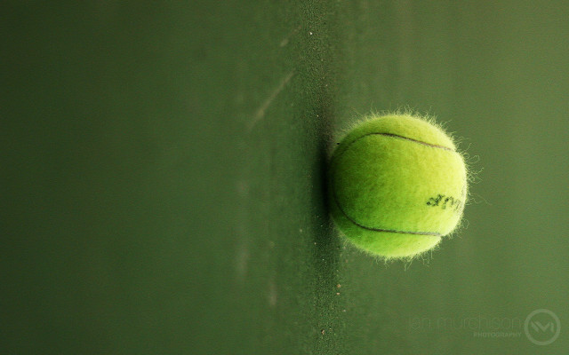 Tennis ball wall green background free wallpaper for desktop - medium preview image