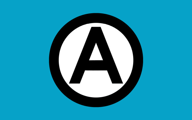 Black white letter circle blue free wallpaper for desktop - medium preview image