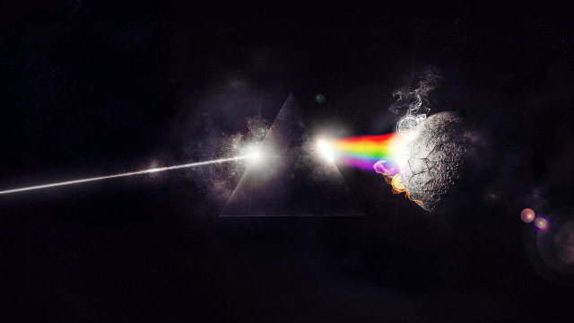 Rainbow light dark object sky free wallpaper for desktop - medium preview image