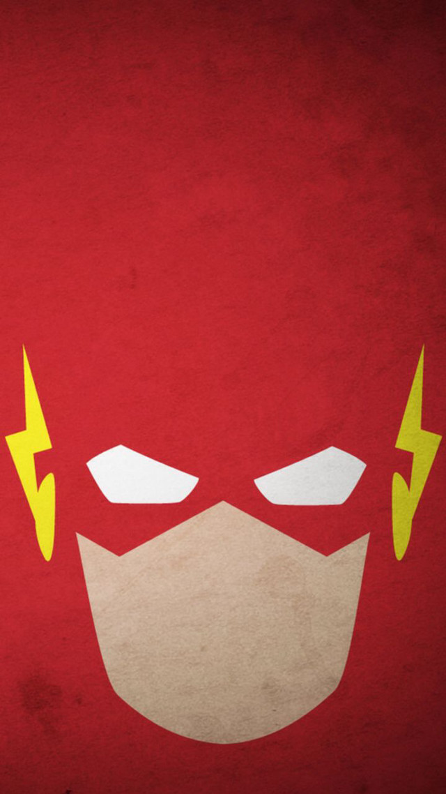 Red background yellow lightning mask free wallpaper for mobile - medium preview image