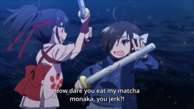 Anime characters sword matcha monaka free wallpaper for desktop - medium preview image