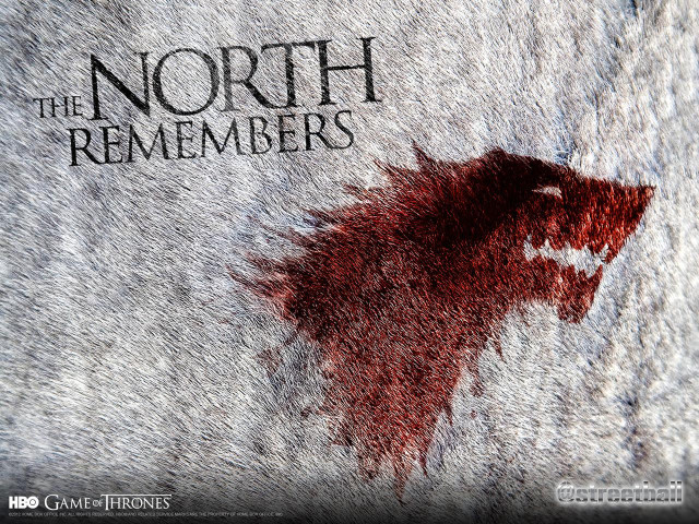 Game of thrones red wolf #2 free wallpaper for desktop - medium preview image