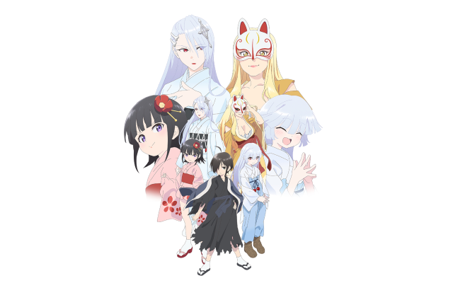 Anime characters group white background #16 free wallpaper for desktop - medium preview image