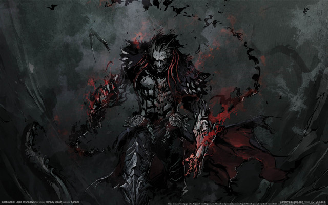 Demonic demon sword blood face free wallpaper for desktop - medium preview image