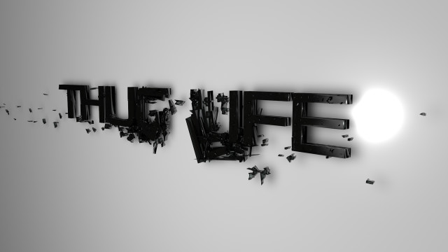 Fluff letters people flying monochrome free wallpaper for desktop - medium preview image