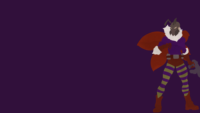 Cartoon hero sword cape purple free wallpaper for desktop - medium preview image