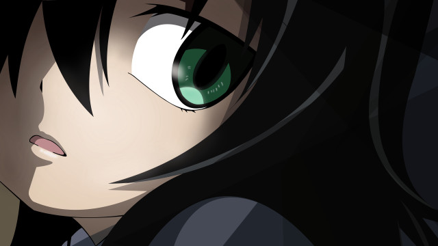 Green eyes black hair vanitas free wallpaper for desktop - medium preview image