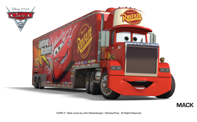 Red truck cartoon eddie mendoza free wallpaper for desktop - medium preview image