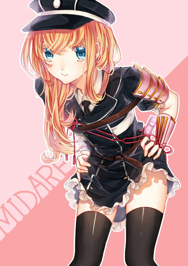 Girl sailor outfit hat sword free wallpaper for mobile - medium preview image