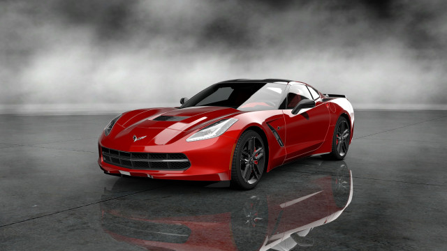 Red sports car foggy black #2 free wallpaper for desktop - medium preview image