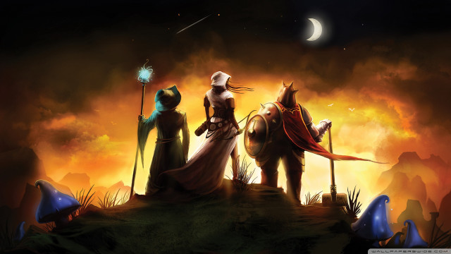 Man woman hill horse white free wallpaper for desktop - medium preview image