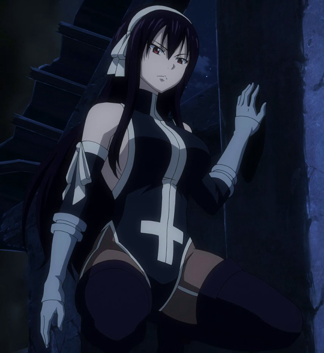 Woman black white outfit cross free wallpaper for tablet - medium preview image