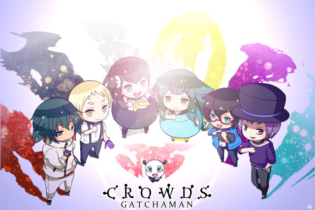 Cartoon characters purple background panda free wallpaper for desktop - medium preview image