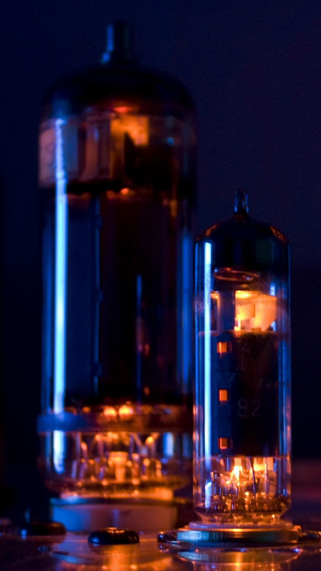 Tube light speaker background blue free wallpaper for mobile - medium preview image