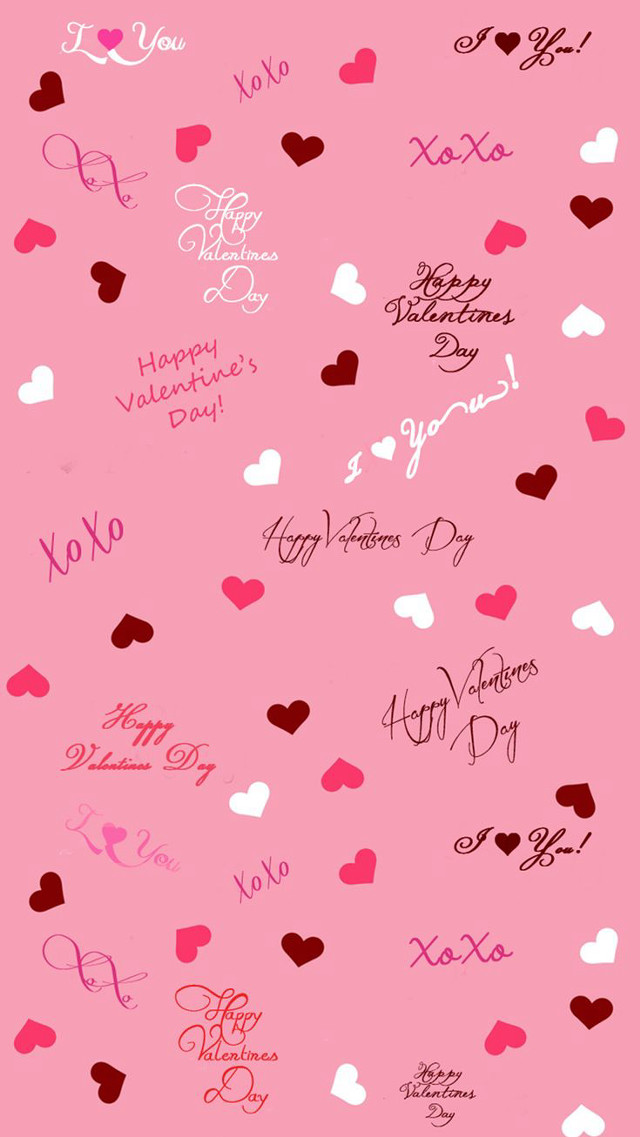 Pink hearts valentine carlos trillo free wallpaper for mobile - medium preview image