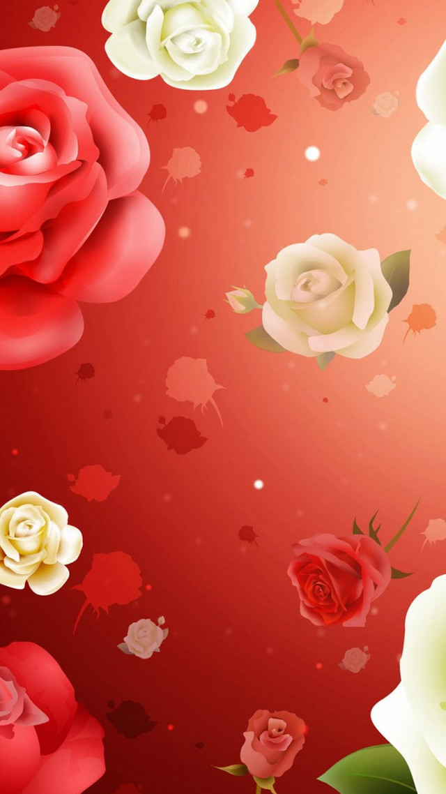 Red rose bouquet bridal veil free wallpaper for mobile - medium preview image