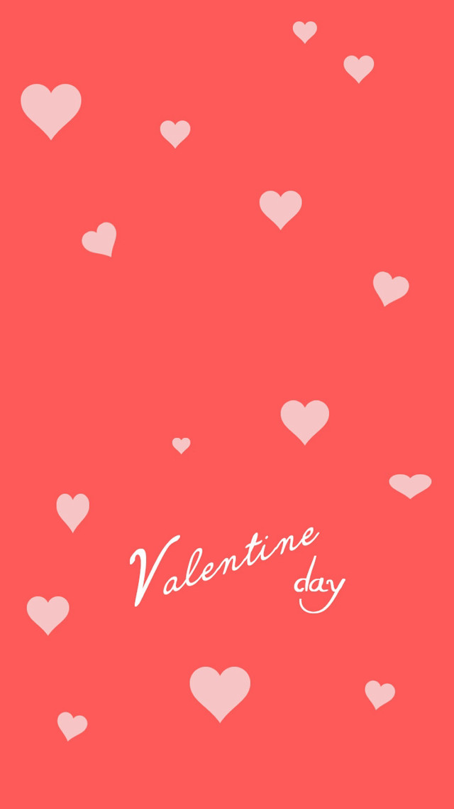 Valentines day hearts red background free wallpaper for mobile - medium preview image