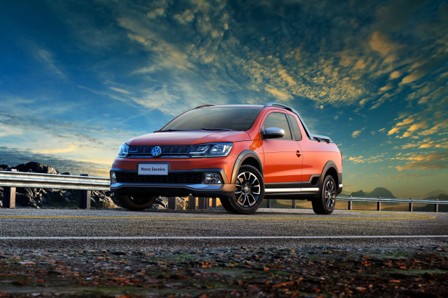 Red pickup truck sunset blue free wallpaper for desktop - medium preview image