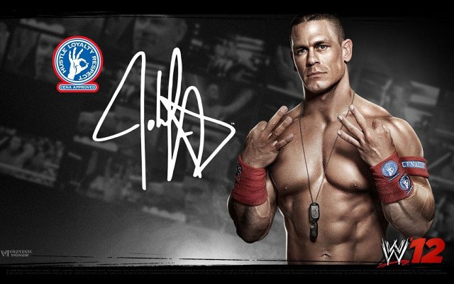 Man red gloves signed photo #3 free wallpaper for desktop - medium preview image