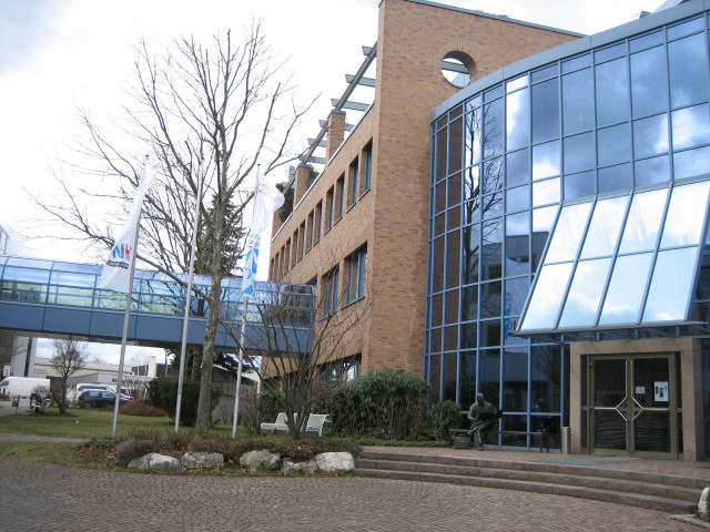 Building glass window staircase entrance free wallpaper for desktop - medium preview image