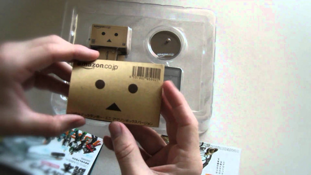 Person holding cardboard box face free wallpaper for desktop - medium preview image