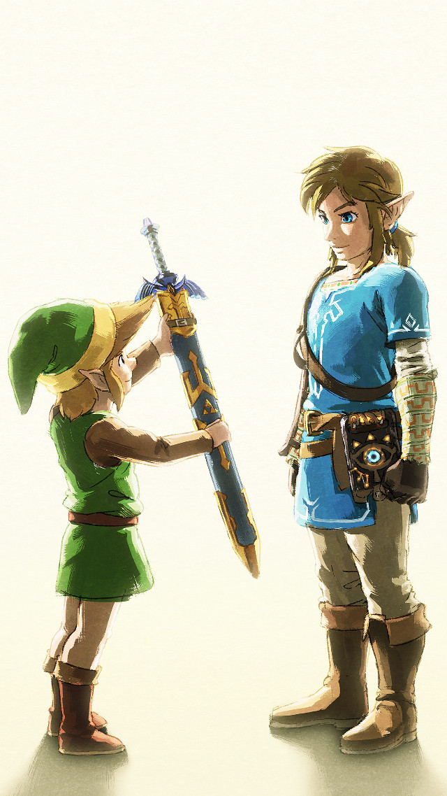 Couple people standing sword link free wallpaper for mobile - medium preview image