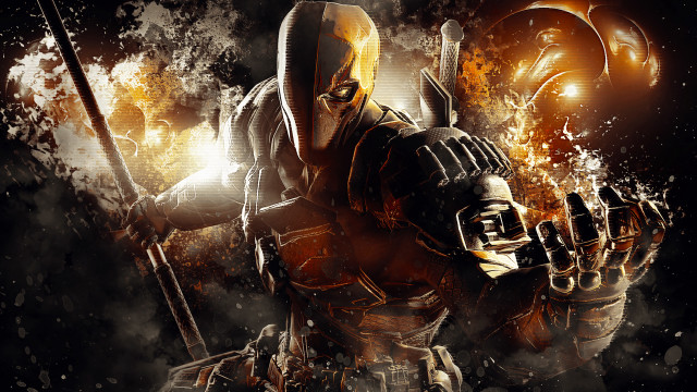Man yellow mask sword gun #3 free wallpaper for desktop - medium preview image