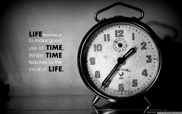 Clock quote table wallpaper wallpapered free wallpaper for desktop - medium preview image