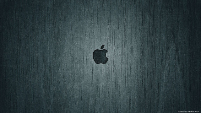 Black apple logo dark background free wallpaper for desktop - medium preview image