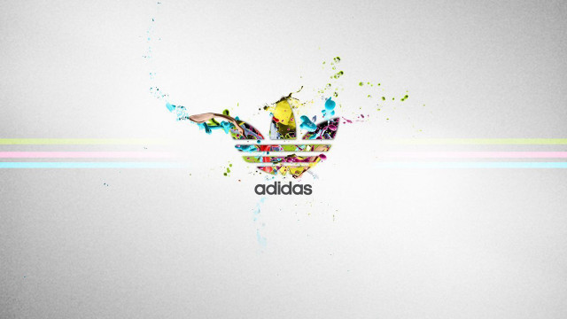 Adidas colorful logo multicolored stripe #2 free wallpaper for desktop - medium preview image