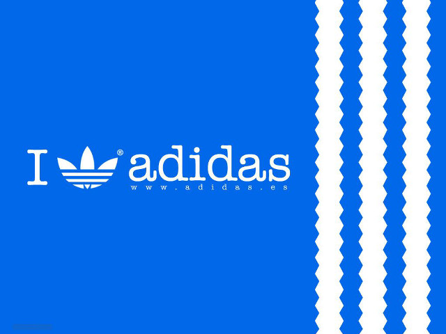 Adidas blue white wall stripe free wallpaper for desktop - medium preview image