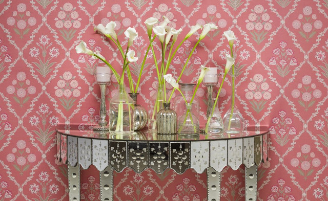 Table vases flowers wallpaper pink free wallpaper for desktop - medium preview image