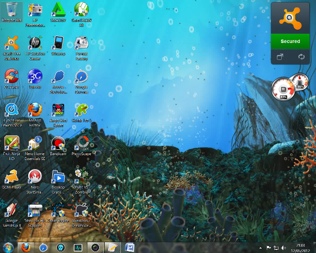 Desktop screen blue background green free wallpaper for desktop - medium preview image