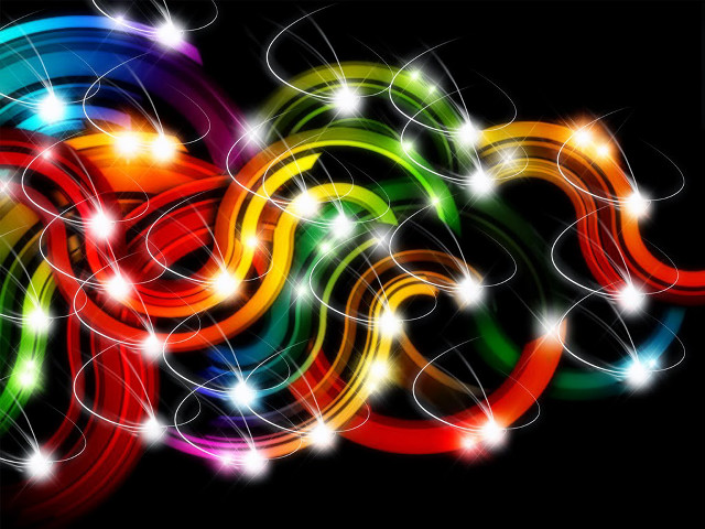 Colorful abstract background lights swirls free wallpaper for desktop - medium preview image
