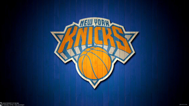 Newyork basketball logo blue wall free wallpaper for desktop - medium preview image