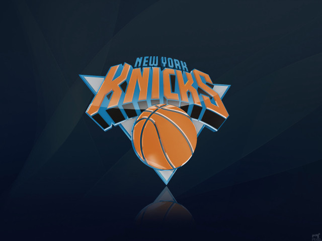 New york basketball logo dark free wallpaper for desktop - medium preview image