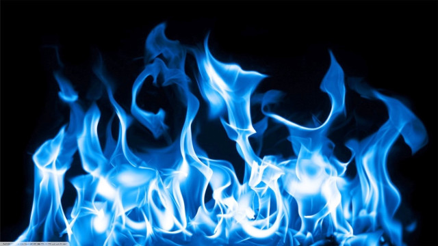 Blue fire dark background white free wallpaper for desktop - medium preview image