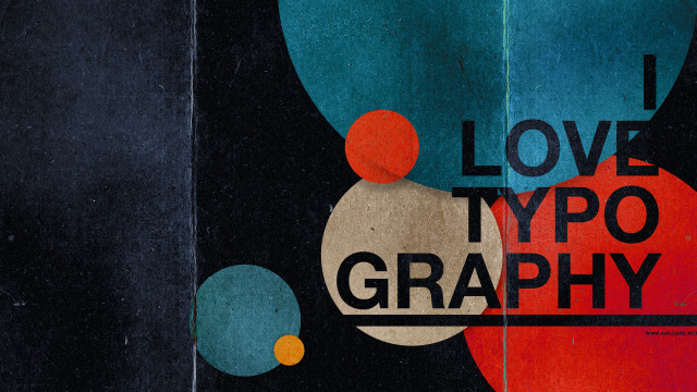 I love typo graphy black #2 free wallpaper for desktop - medium preview image