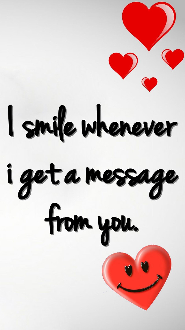 Heart smile message from you free wallpaper for mobile - medium preview image