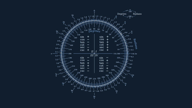 Blueprint clock dark background white free wallpaper for desktop - medium preview image