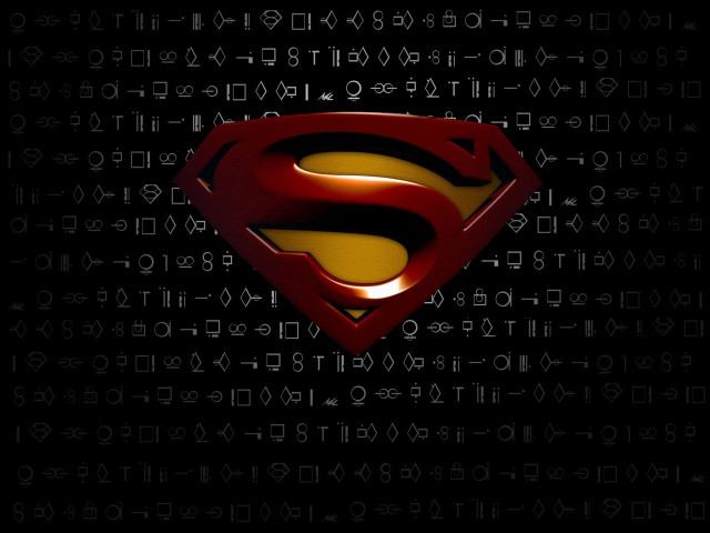 Superman logo black background numbers free wallpaper for desktop - medium preview image