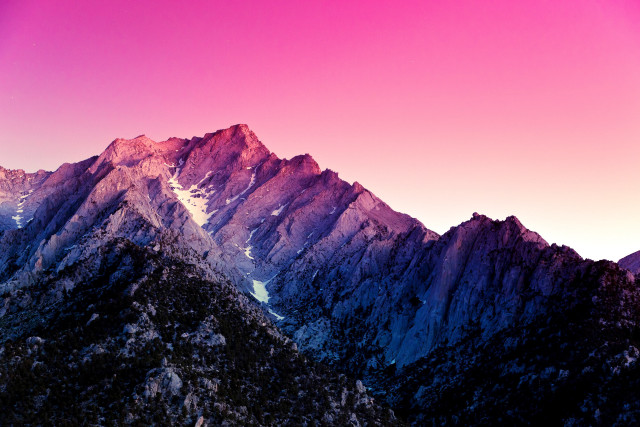 Mountain range pink sky background #4 free wallpaper for desktop - medium preview image