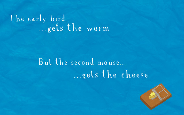 Cheese blue background quote early free wallpaper for desktop - medium preview image