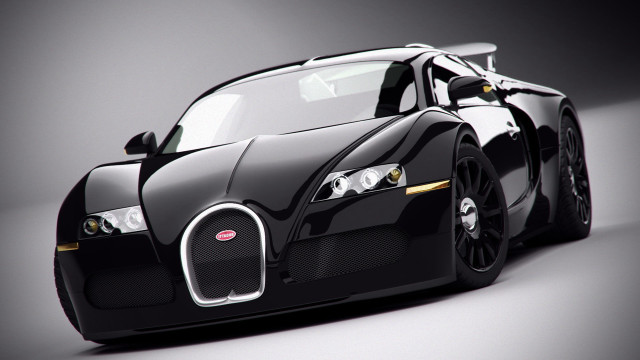 Black bugatti car image #2 free wallpaper for desktop - medium preview image
